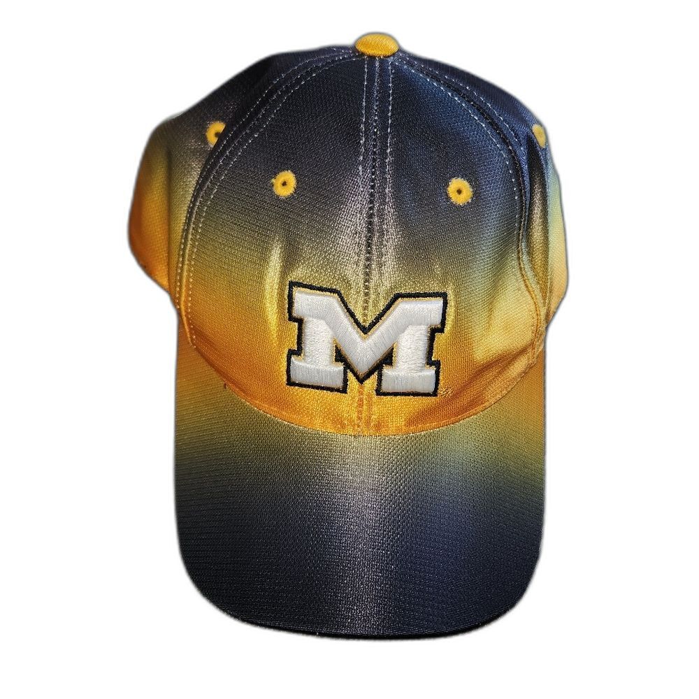 Michigan Embroidered Tie Dyed Look Hat by Top of the World Hats Fitted 7 1/8